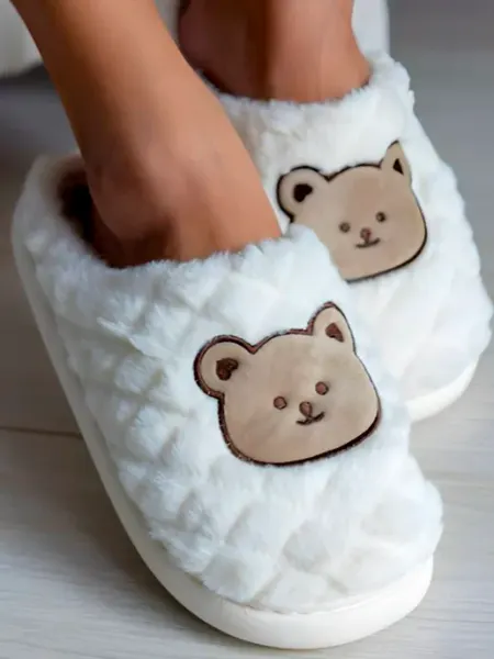 TOBEAR Меховые тапочки пушистые для дома в подарок