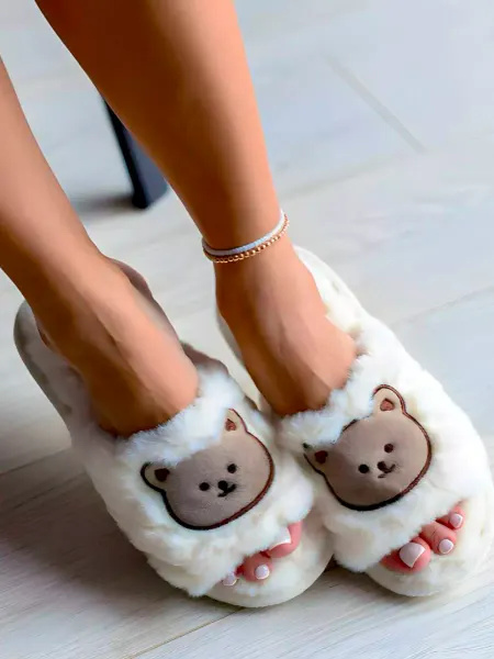 TOBEAR Тапочки домашние открытые теплые