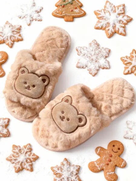 TOBEAR Тапочки домашние меховые теплые пушистые мягкие