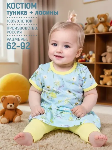 Topotushki Костюм летний для новорожденной малышки