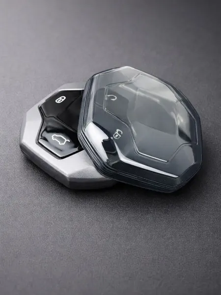 Прочный серый чехол из TPU для автомобильного ключа