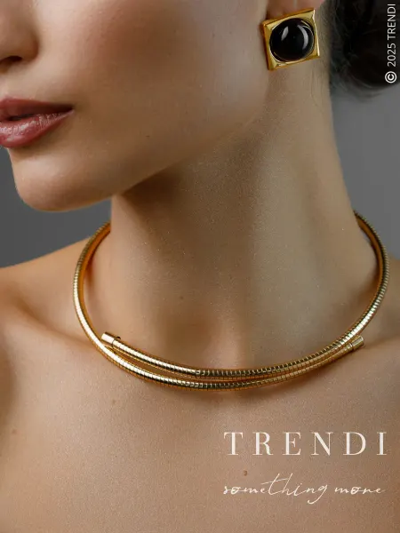 Trendi Колье-чокер на шею бижутерия украшение обруч тонкое