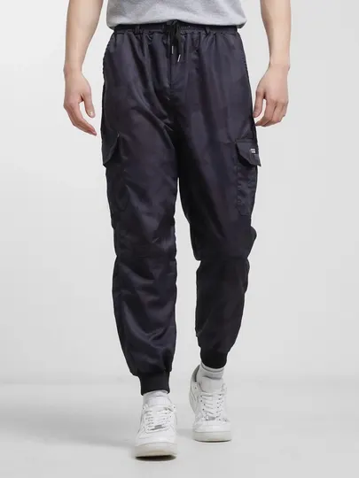 Брюки спортивные мужские Trendpocket камуфляжные, джоггеры карго на шнурке