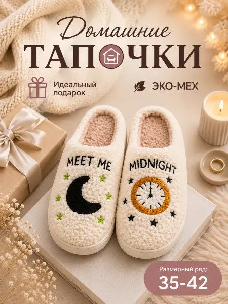 Trendy You Тапочки домашние тёплые