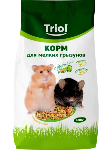 Корм для грызунов TRIOL с фруктами 2шт
