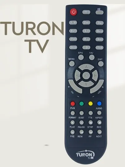 Пульт для телевизора TURON TV, универсальный дистанционный контроллер с удобными кнопками