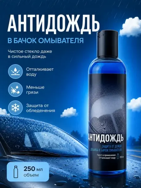 UAIA2006 Антидождь для автомобиля 250 мл