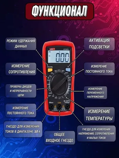 UNI-T, Цифровой мультиметр-автомат с автоматическими диапазонами измерения сопротивления