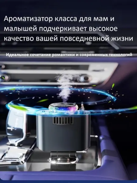 Автомобильный ультразвуковой освежитель воздуха, портативный аромадиффузор с USB зарядкой