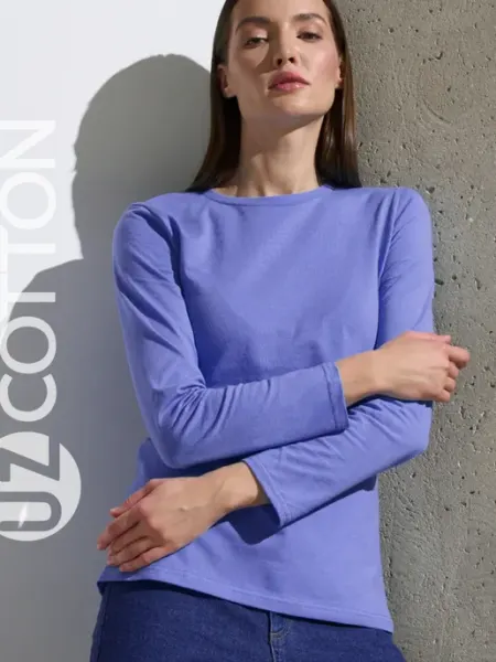 UZcotton Лонгслив футболка с длинным рукавом