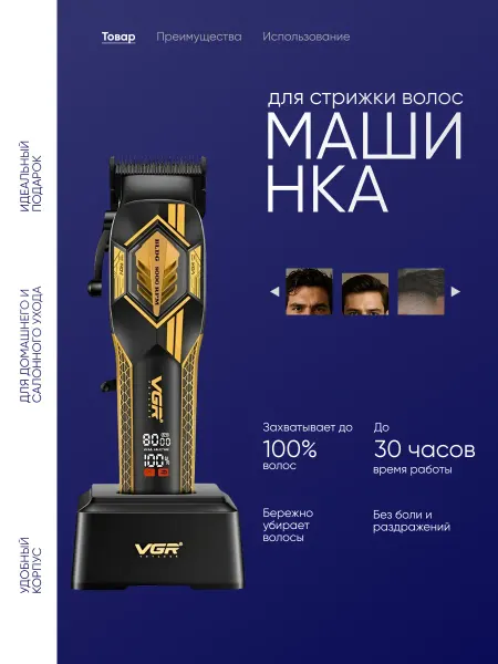 Правильный выбор Электрическая машинка для стрижки волос VGR V-119