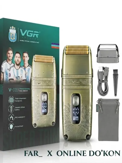 Электробритва мужская VGR V-335 / Бритва электрическая/ Роторная электробритва/ Шейвер