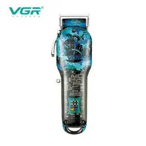 VGR Машинка для стрижки V-685, черный, синий
