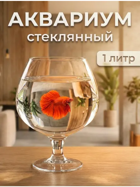 СТЕКЛОЗАВОД НЕМАН Аквариум для рыбок стеклянный маленький