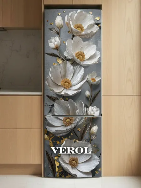 VEROL Интерьерные наклейки на холодильник Цветы