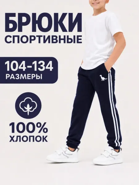 Vikikids Брюки джоггеры спортивные "Дино"