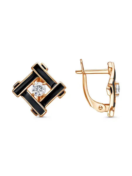 VIVA-jewelry Серьги бижутерия классические эмаль