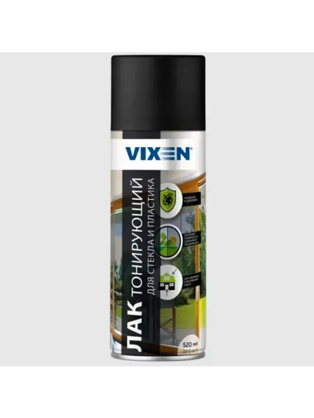 VIXEN Лак аэрозольный тонирующий для стекла и пластика 520 мл