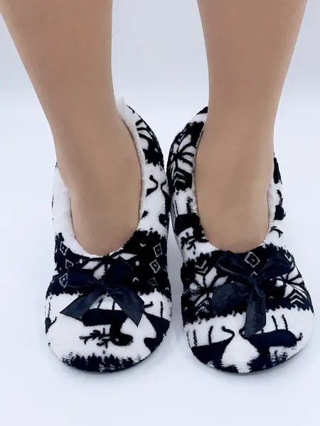 VN&fashion домашние тапочки-носки с мехом