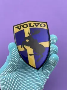 Эмблема для Volvo алюминиевый значок герб лось Вольво шильдик на крышку багажника