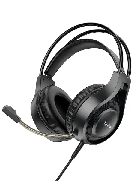 Наушники накладные с микрофоном W106, игровые,черный