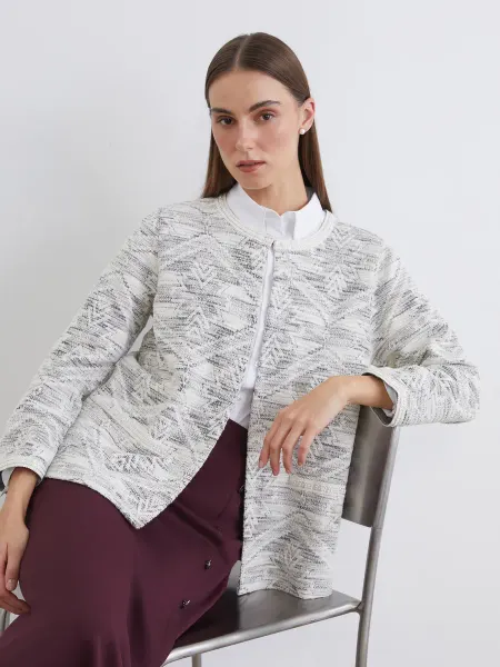 LC Waikiki Женский кардиган с узором и круглым вырезом