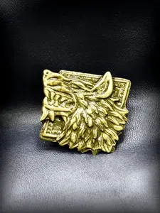 Космические Волки Warhammer ЗОЛОТО Значок металлический