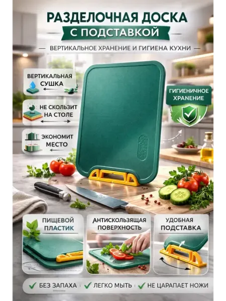 АЛТЫШWB Доска разделочная пластиковая для кухни в подарок женщине