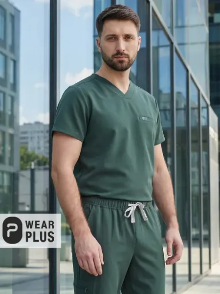 WearPlus Медицинский костюм мужской стрейч хирургический с брюками