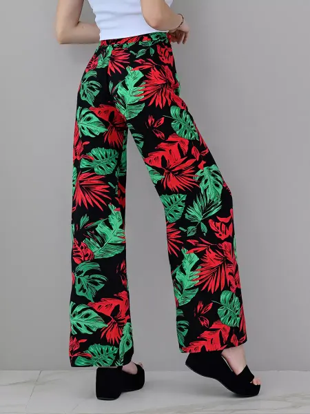 WELS SHOP Брюки палаццо широкие пальмы