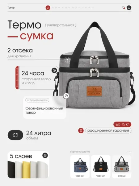 Weyoung Сумка холодильник термосумка 30 л
