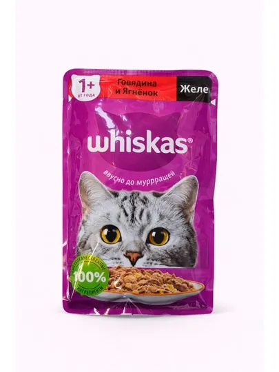 Whiskas желе говядина и ягненок
