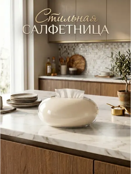 For your Wishes Интерьерная пластиковая салфетница настольная