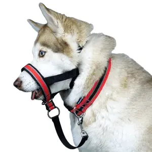 Недоуздок для собак White Wolf (корректор поведения, халти) Спорт Красный