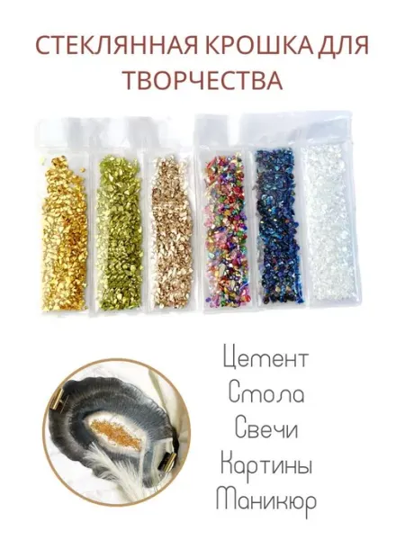 WONDERLY Стеклянная крошка для декора
