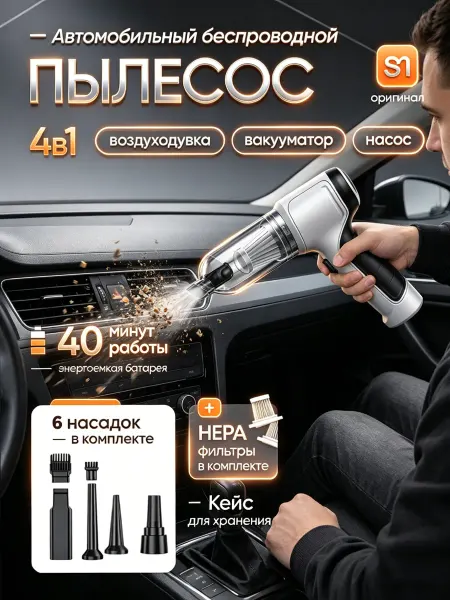 Xiaomi Пылесос для автомобиля беспроводной
