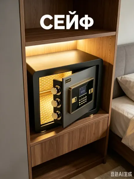 Xiaomi Сейф для денег и документов мебельный
