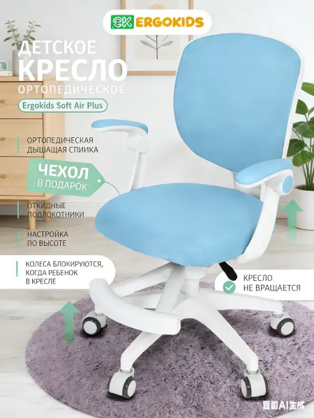 Xiaomi Кресло компьютерное офисное на колесиках с подлокотниками