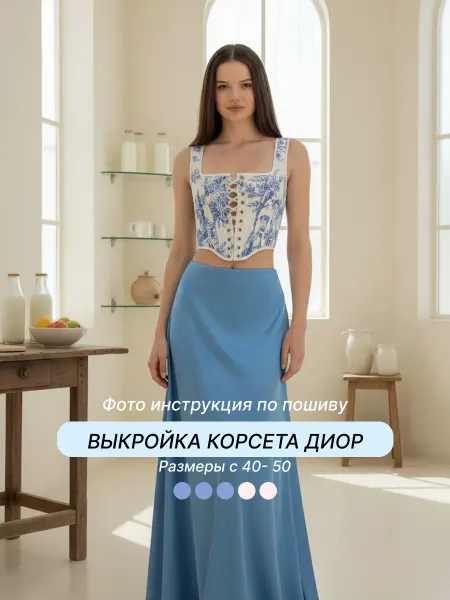 Ya_agafonova Бумажная выкройка корсет Диор