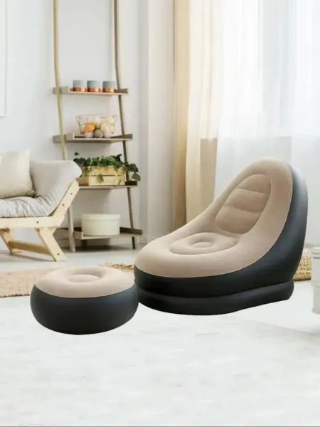 Yasbeauty Надувное кресло с пуфиком