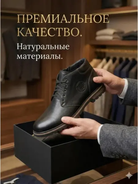 Youbalance Ботинки демисезонные кожаные на байке