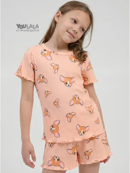 YOULALA Домашний комплект пижама детская с шортами