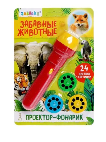 ZABIAKA Проектор фонарик Забавные животные