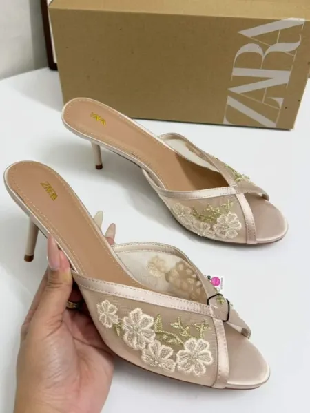 Женские мюли, туфли на каблуке, босоножки, ZARA