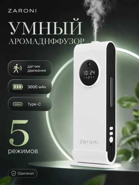 ZARONI Автоматический диффузор ароматизатор для дома Бергамот