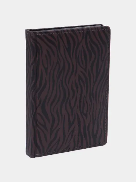Ежедневник НЕДАТИРОВ 176л А6ф с цветным срезом Ляссе ZEBRA шоколад