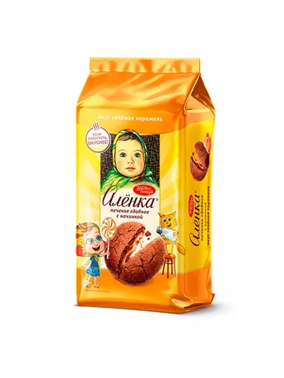 Печенье "Алёнка" с начинкой со вкусом солёной карамели, 160 гр