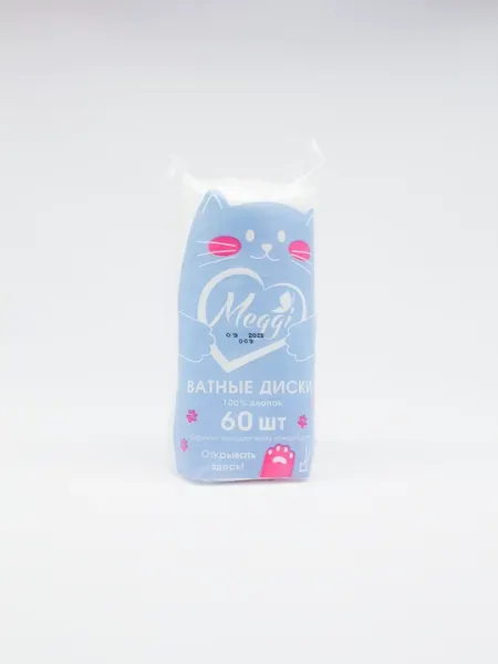 Ватные диски Meggi, 60 шт
