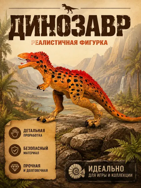 Играем вместе Детская игрушка фигурка Динозавр Аллозавр