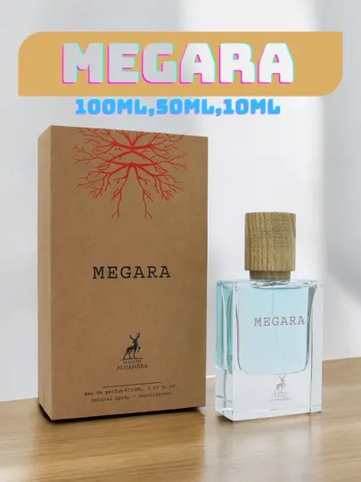 Парфюмерная вода Megara, 100 мл, 50 мл, 10 мл